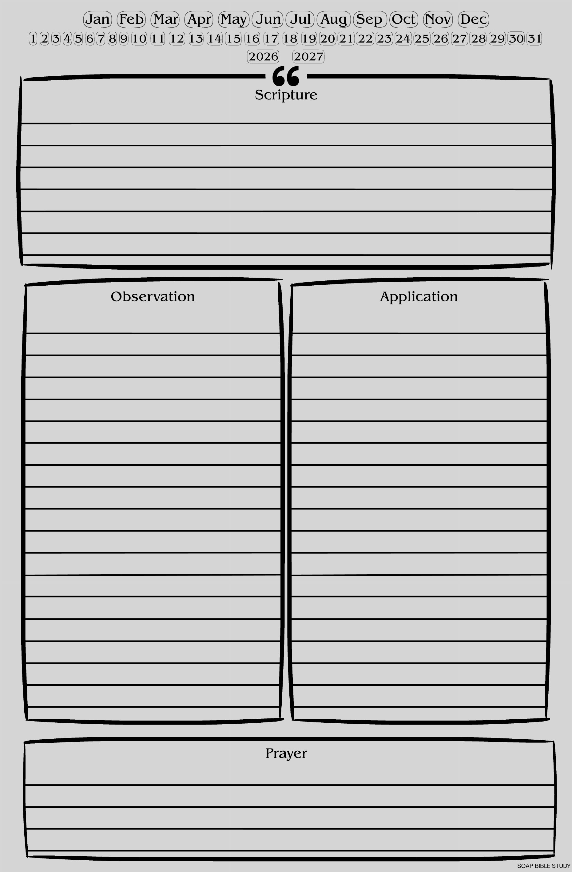 Sermon Notes Template preview